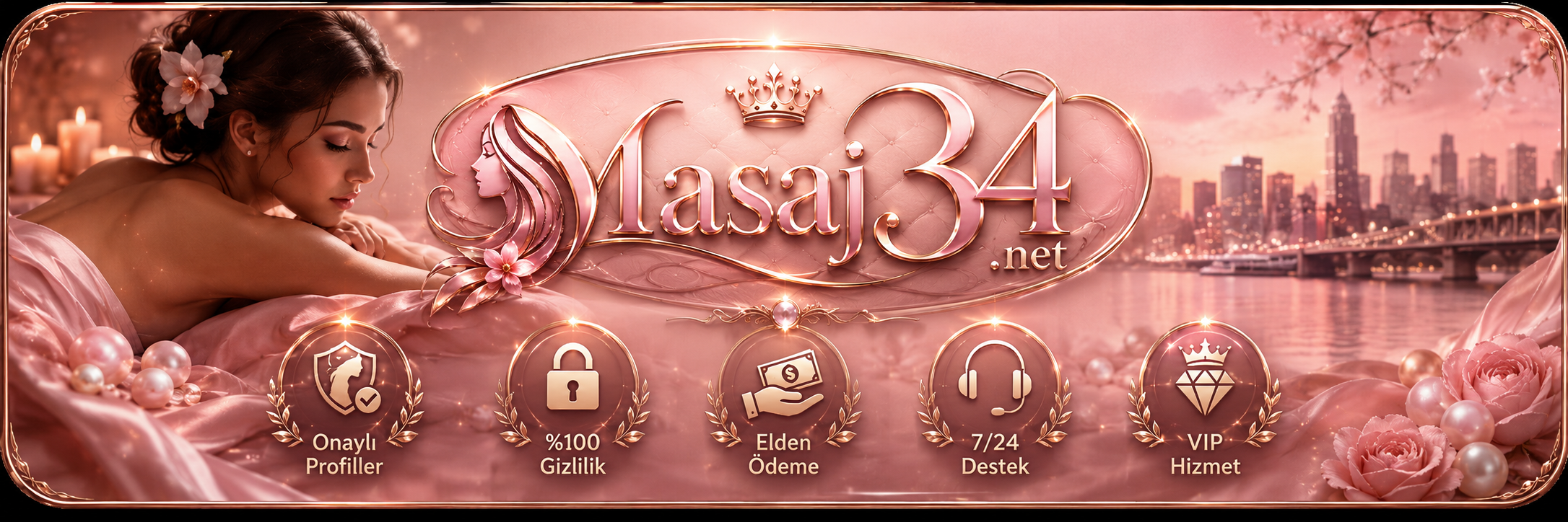 Masaj34.net premium spa hizmet afişi